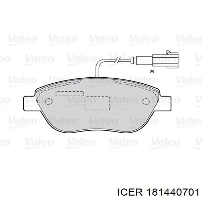 181440701 Icer Pastillas delanteras