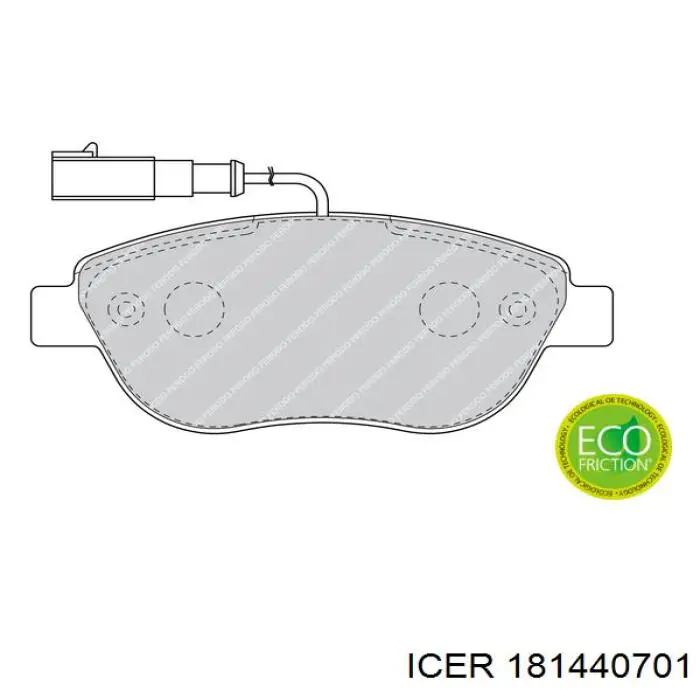 Comprar 181440701 Icer Pastillas delanteras de freno