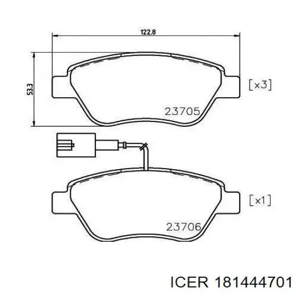 Pastillas de freno delanteras Fiat Stilo 192