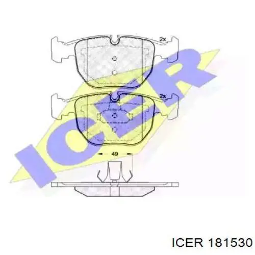 Comprar 181530 Icer Pastillas delanteras de freno