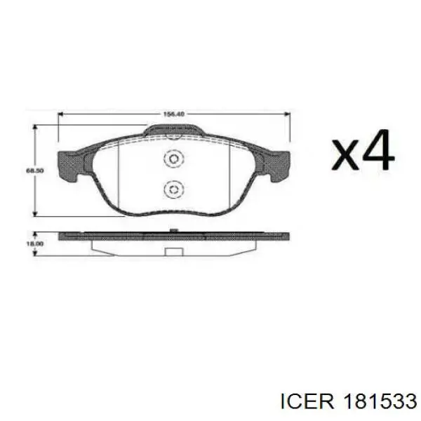 Pastillas de freno delanteras Renault Espace 4 JK0