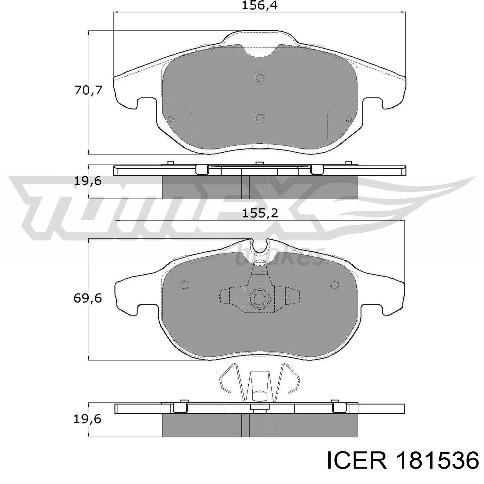 Pastillas de freno delanteras Opel Vectra