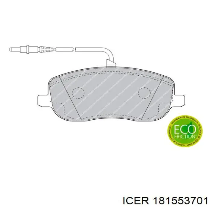 Comprar 181553701 Icer Pastillas delanteras de freno