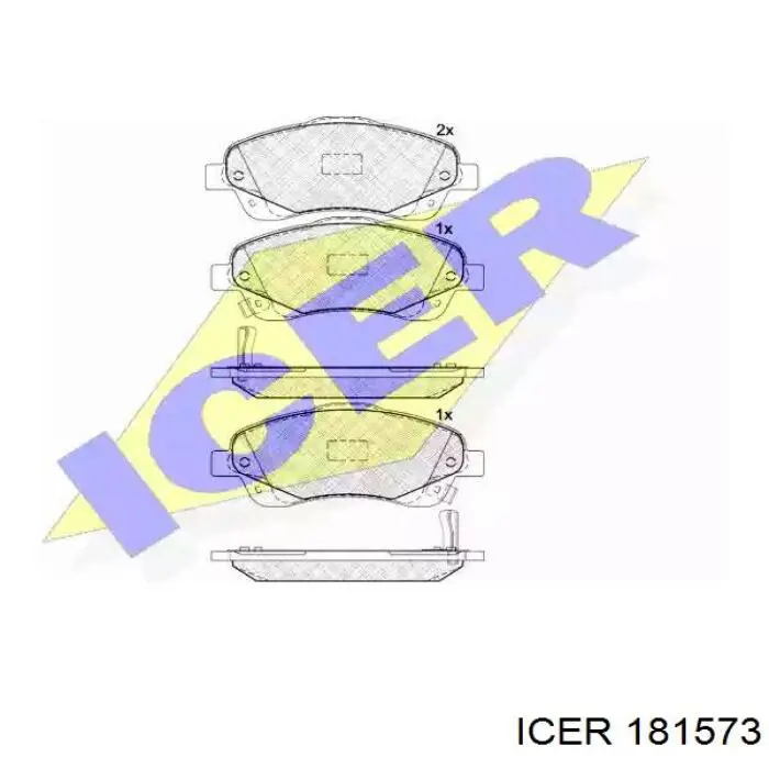 Pastillas de freno 181573 Icer
