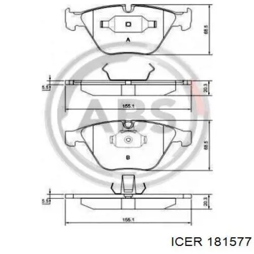 Pastillas de freno delanteras BMW 3 E90