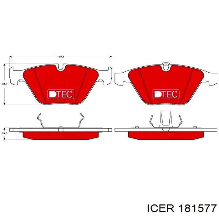 Pastillas de freno delanteras BMW 3 E90