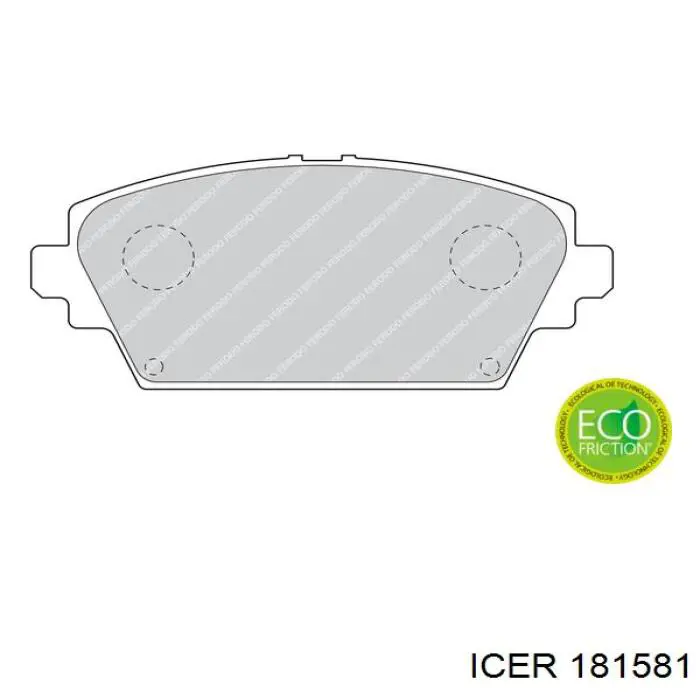 181581 Icer Pastillas delanteras