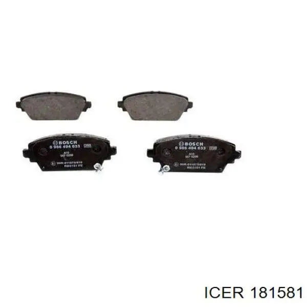 181581 Icer Pastillas delanteras