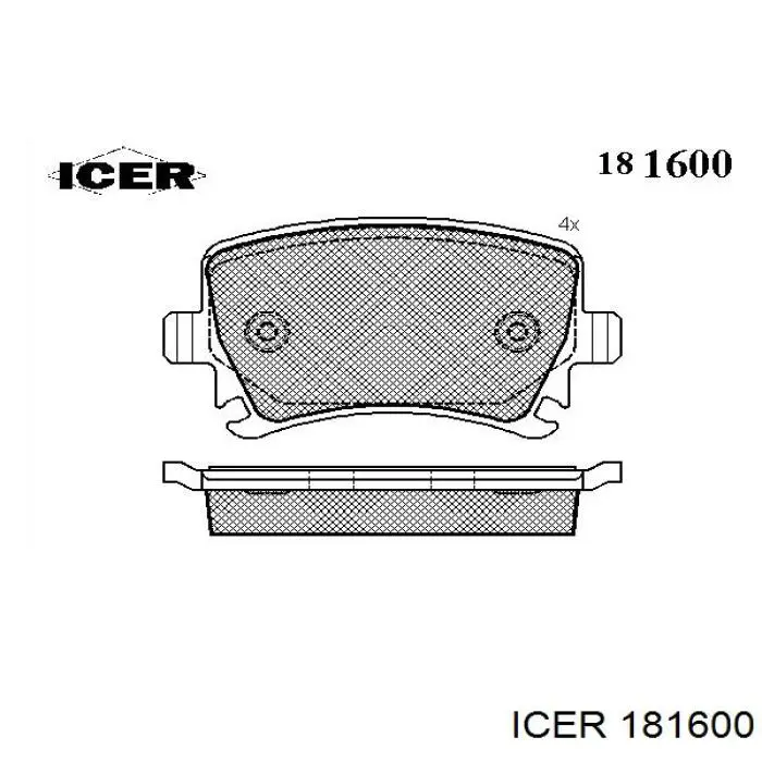 Pastillas traseras de freno Icer 181600 precio, desde 18,03 EUR