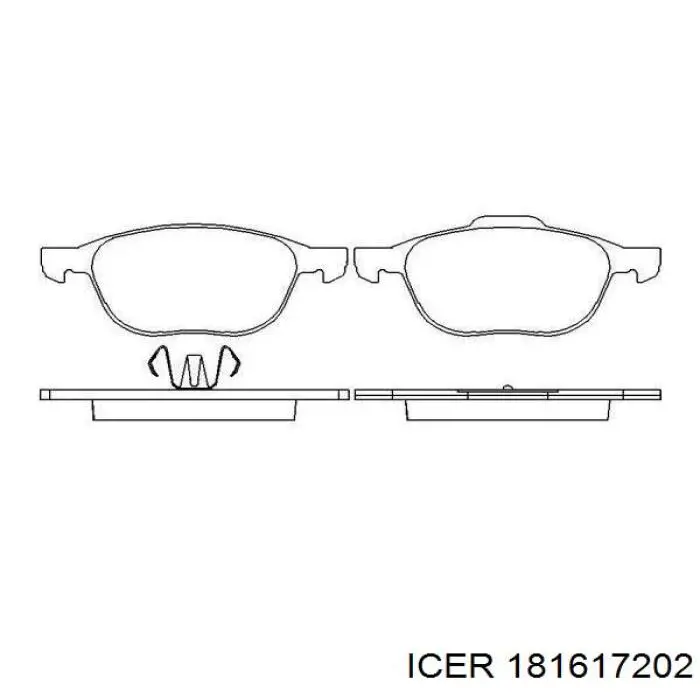 181617202 Icer Pastillas delanteras
