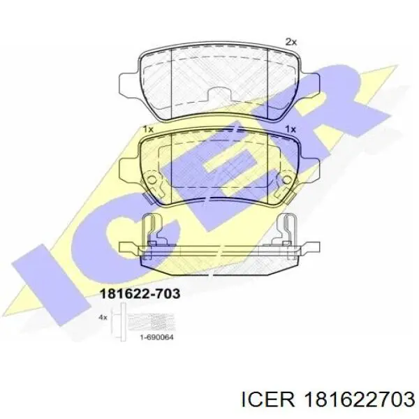 Pastillas traseras de freno Icer 181622703 precio, desde 22,05 EUR