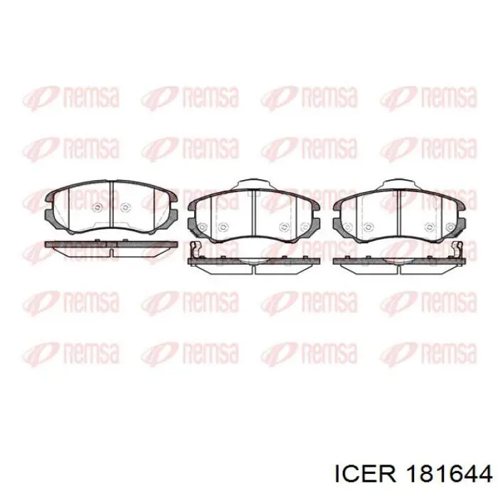 Pastillas de freno 181644 Icer