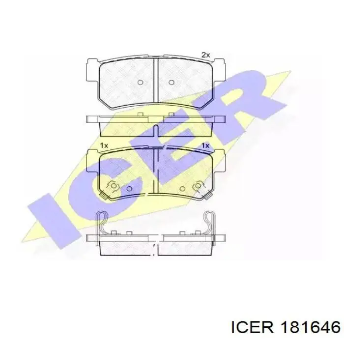 Pastillas traseras de freno Icer 181646 precio, desde 19,38 EUR
