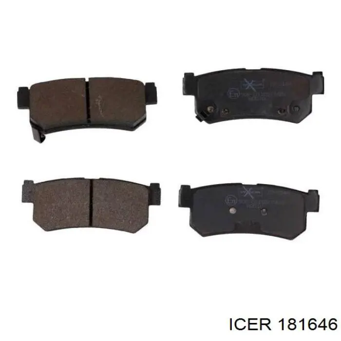Comprar 181646 Icer Pastillas de freno traseras