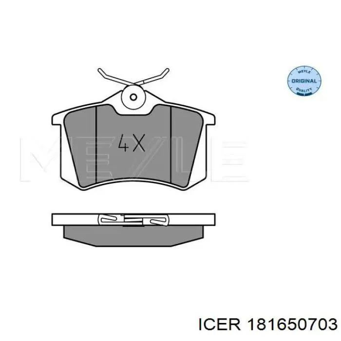 Pastillas de freno traseras Peugeot 208 CA, CC