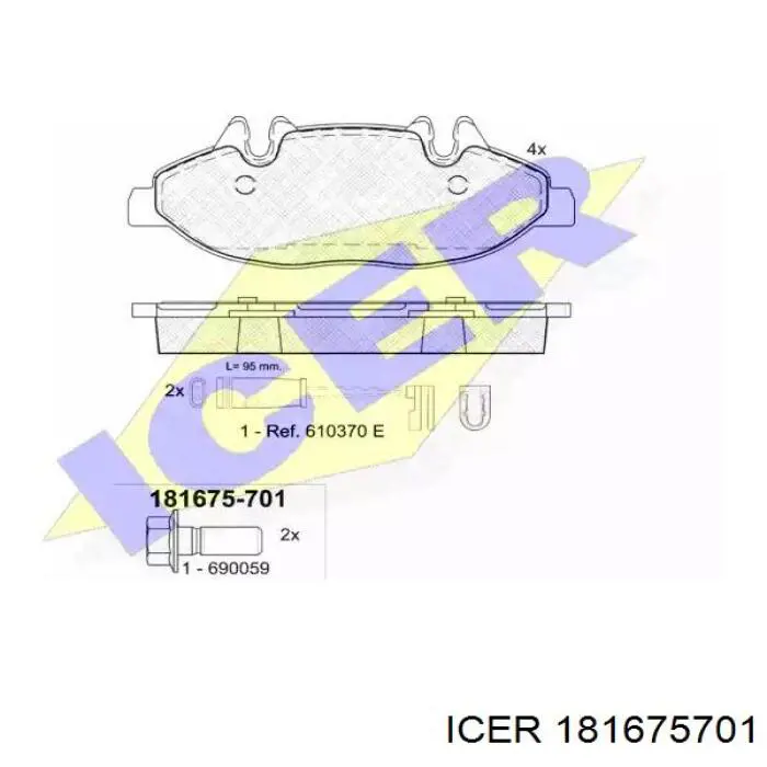 Comprar 181675701 Icer Pastillas delanteras de freno