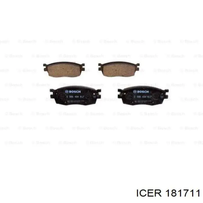 181711 Icer Pastillas delanteras