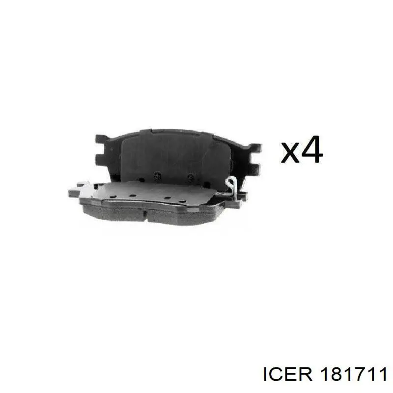 Pastillas freno delanteras Icer 181711 precio, desde 25,73 EUR