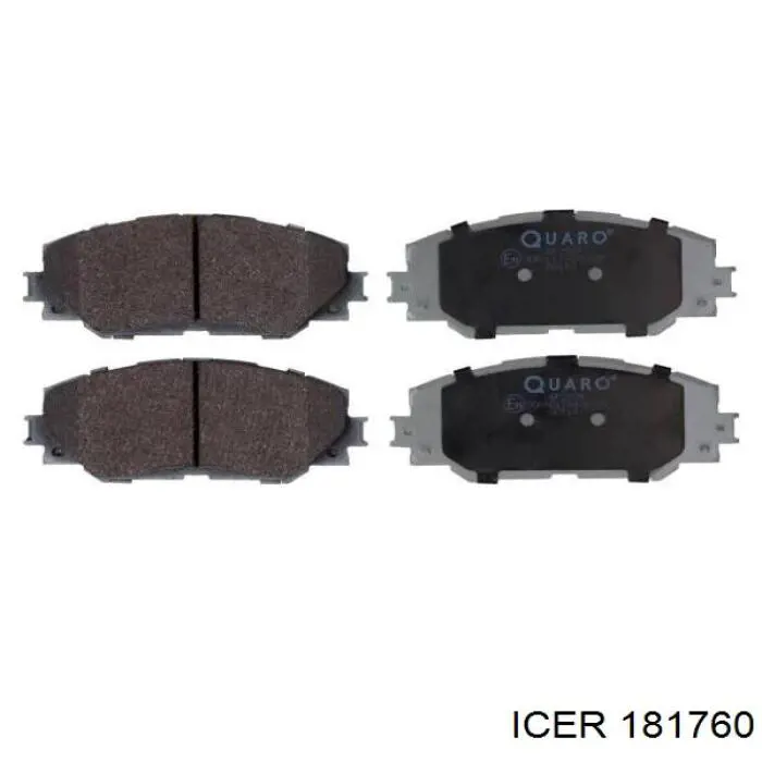 Pastillas de freno 181760 Icer