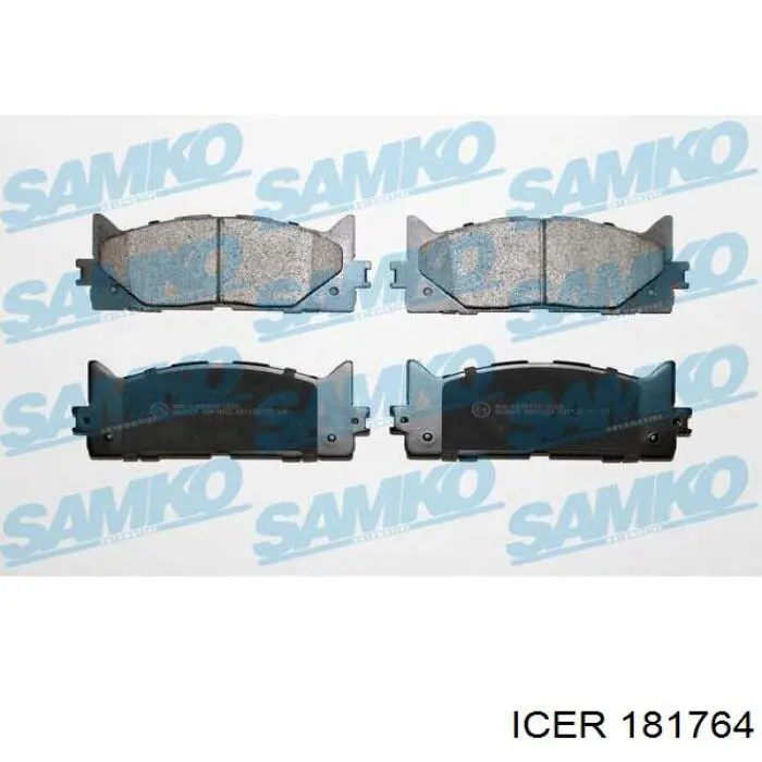 181764 Icer Pastillas delanteras