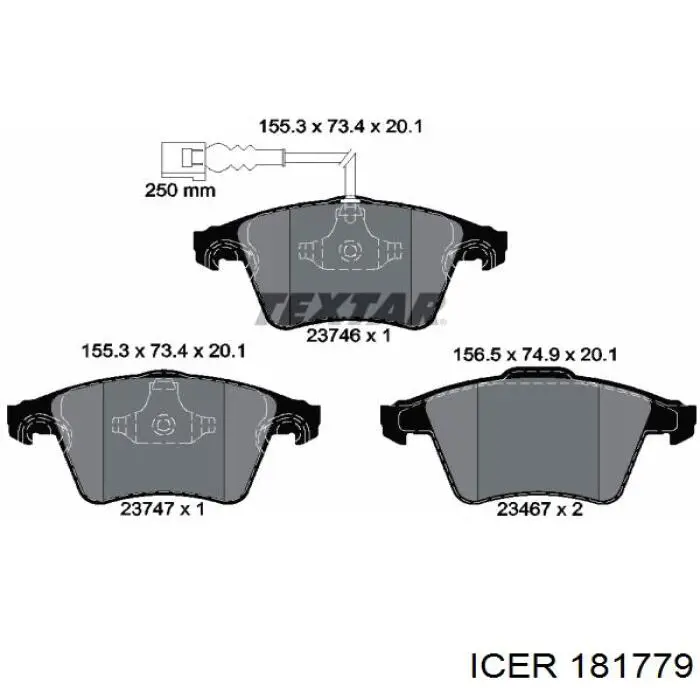 Pastillas de freno delanteras Volkswagen Transporter 7HA, 7HH, 7EA, 7EH