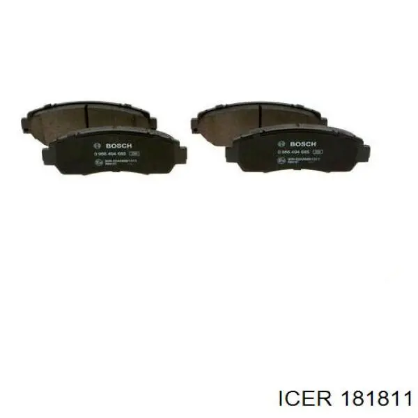 Pastillas de freno 181811 Icer