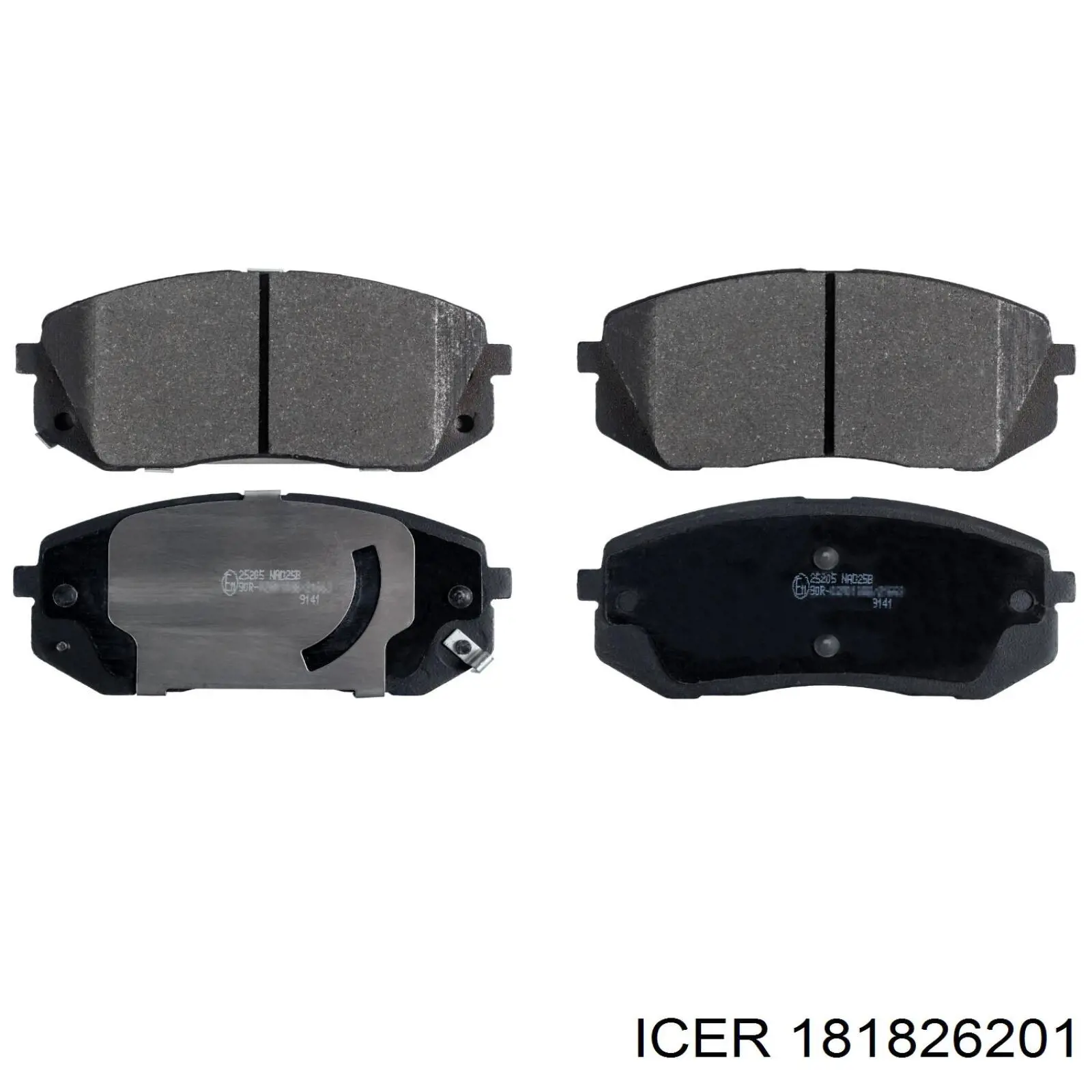 181826201 Icer Pastillas delanteras