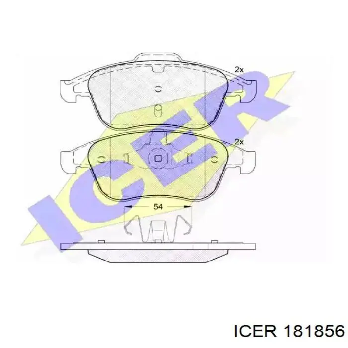 Pastillas de freno 181856 Icer