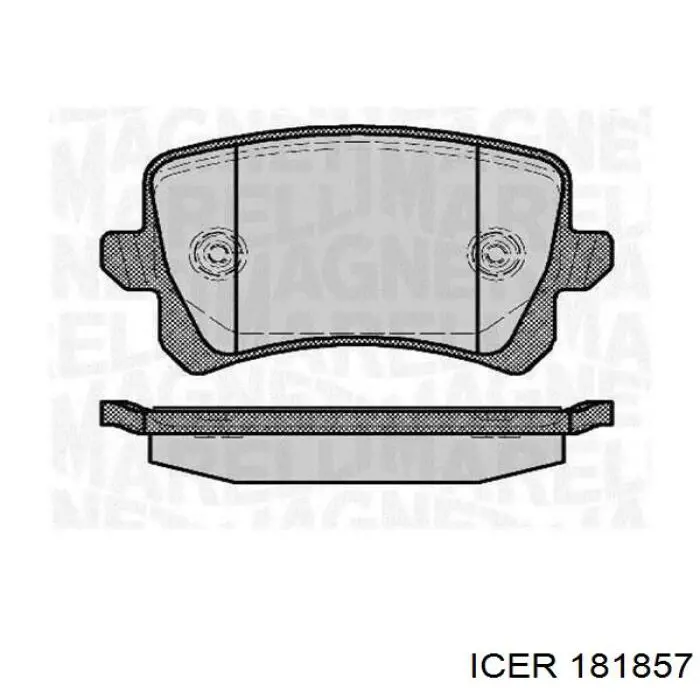 181857 Icer Pastillas freno traseras