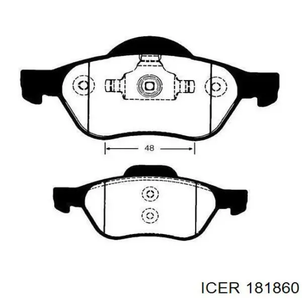 Pastillas de freno delanteras Renault Laguna 2 BG0, BG1