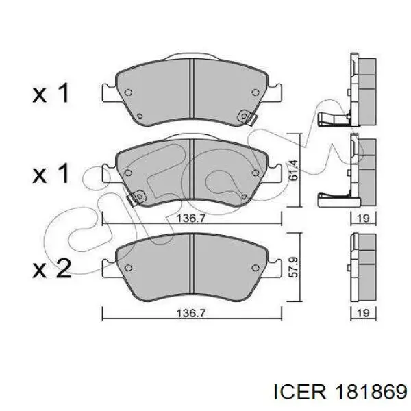 Pastillas de freno delanteras Toyota Corolla E12