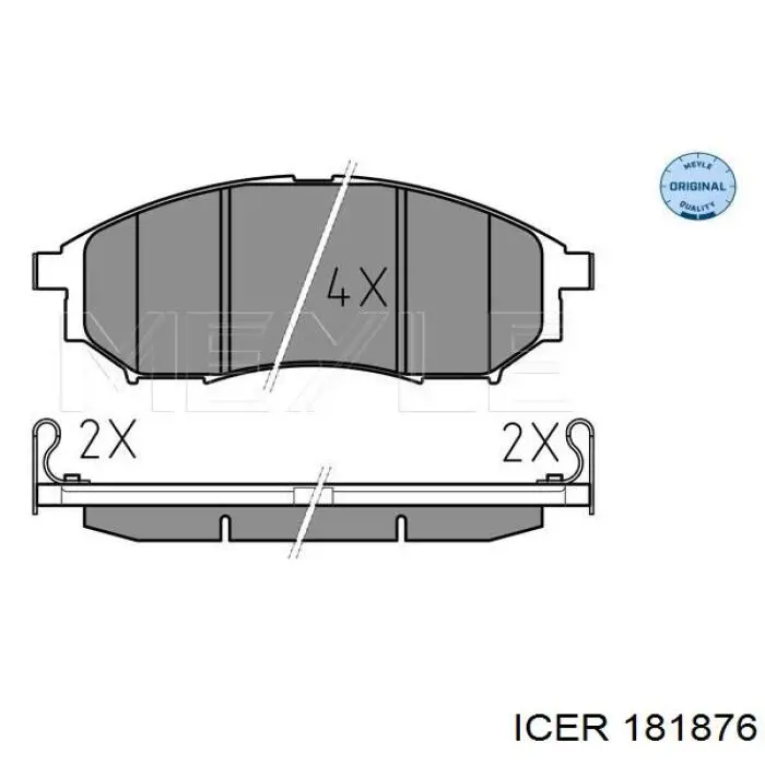 Pastillas de freno delanteras Nissan Navara D40M