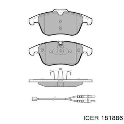 181886 Icer Pastillas delanteras