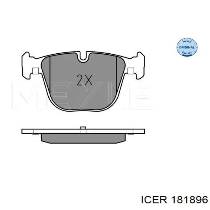 181896 Icer pastillas de freno traseras