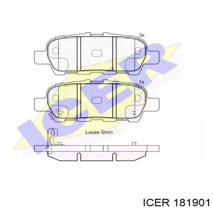Pastillas traseras de freno Icer 181901 precio, desde 35,66 EUR