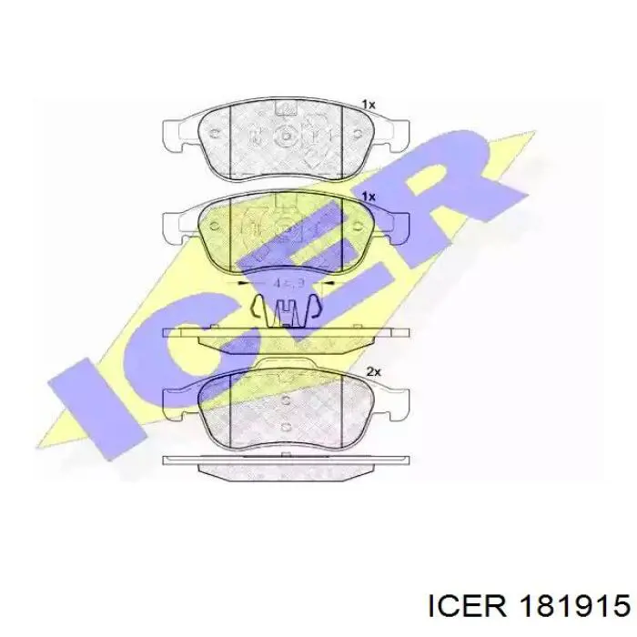 Comprar 181915 Icer Pastillas delanteras de freno