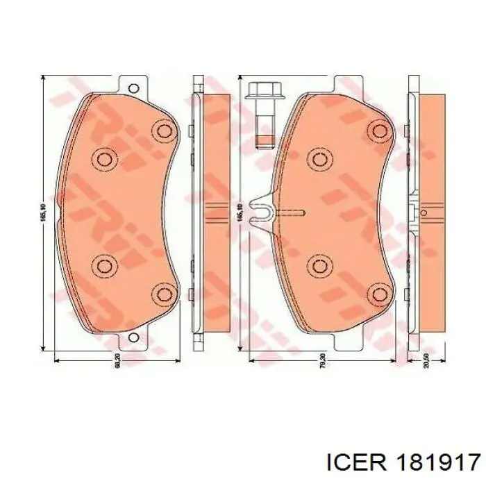 Comprar 181917 Icer Pastillas delanteras de freno
