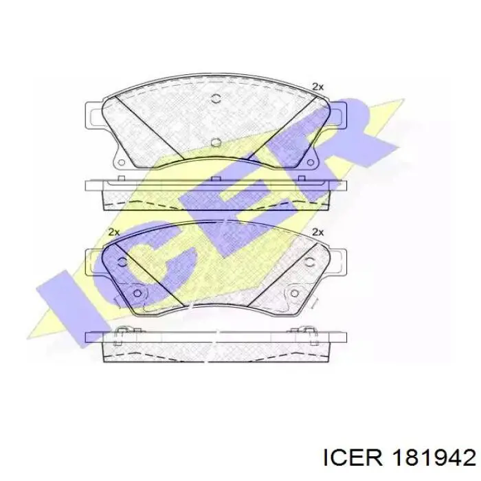 Comprar 181942 Icer Pastillas delanteras de freno