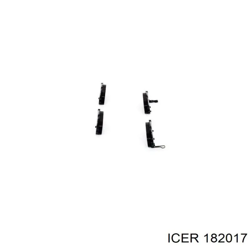 Pastillas de freno traseras 182017 Icer