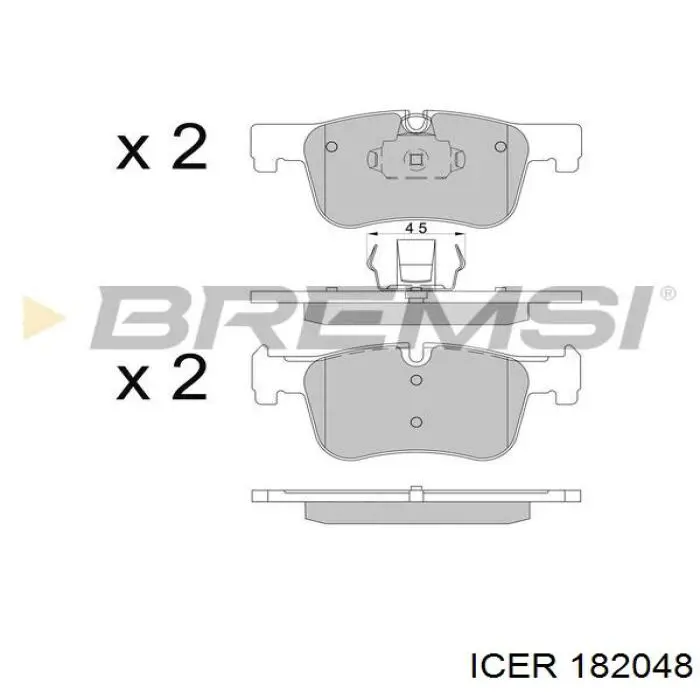 Comprar 182048 Icer Pastillas delanteras de freno