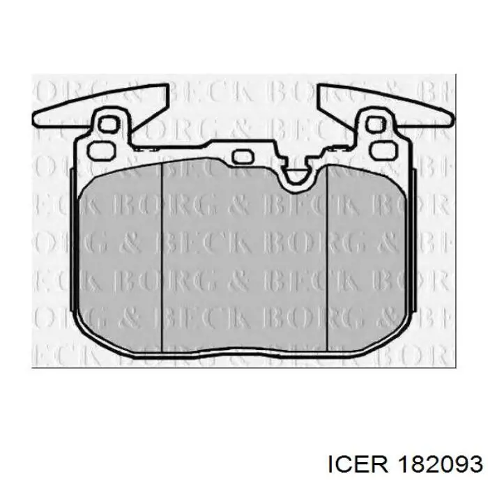 182093 Icer pastillas de freno delanteras