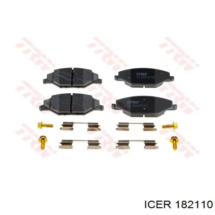 182110 Icer Pastillas delanteras