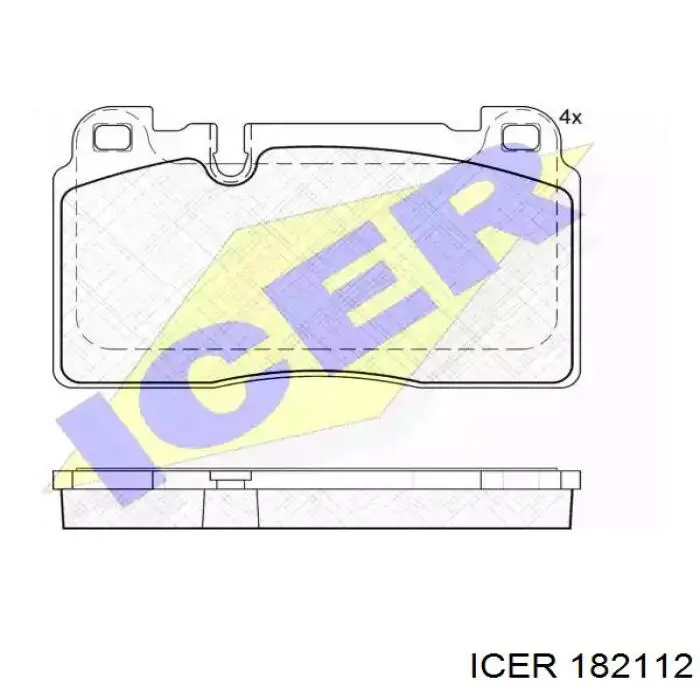 182112 Icer Pastillas delanteras