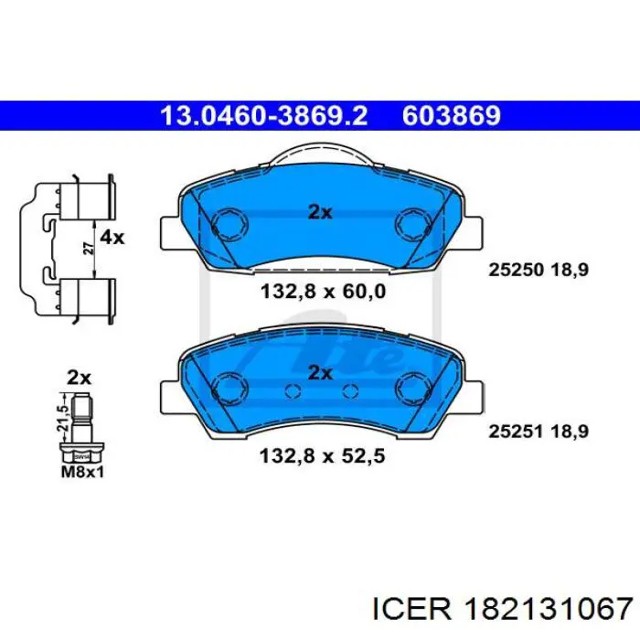 Pastillas de freno delanteras Citroen C4