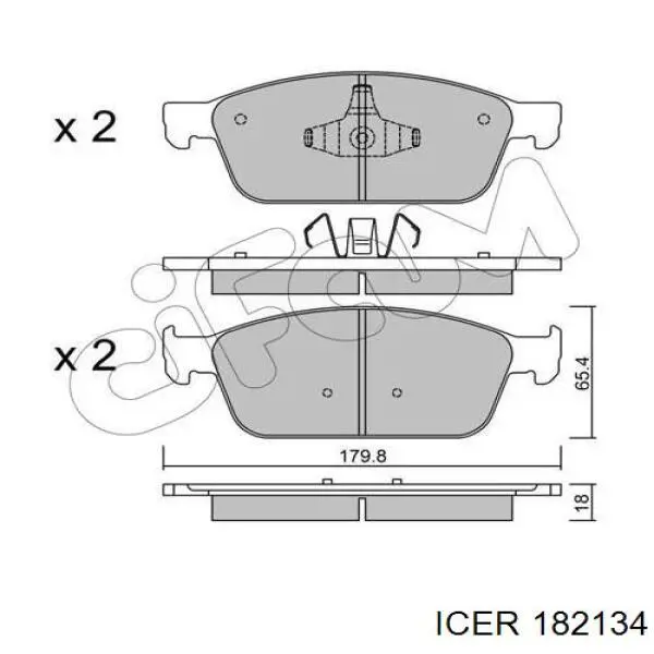 Pastillas de freno delanteras Ford Focus 3 CB8