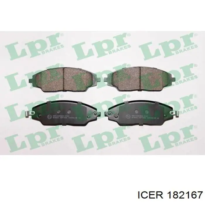 182167 Icer Pastillas delanteras