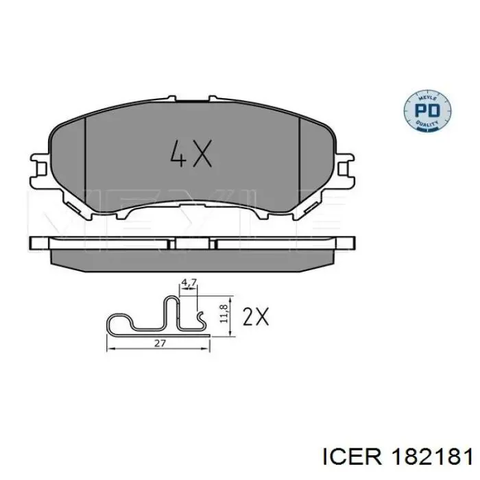Pastillas de freno delanteras Nissan Qashqai 2 J11