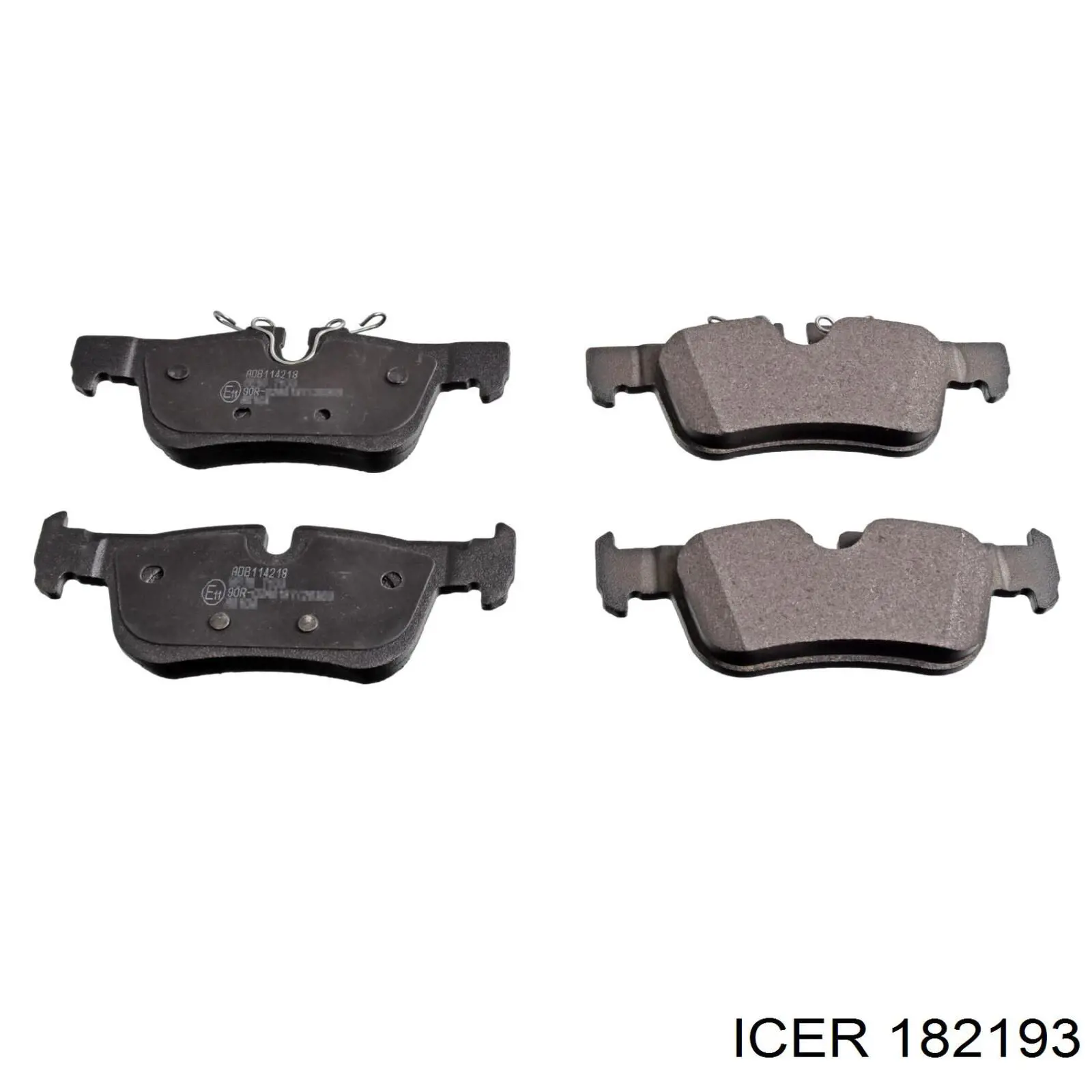 182193 Icer Pastillas freno traseras