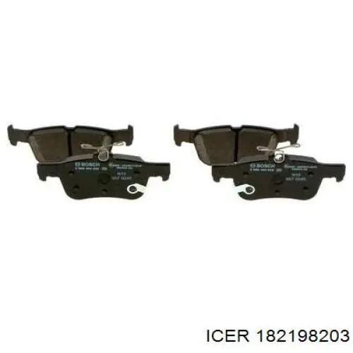 Comprar 182198203 Icer Pastillas de freno traseras