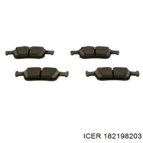 Pastillas de freno traseras 182198203 Icer